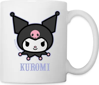 Produktbild von Spreadshirt Kuromi Portrait Tasse, One size, Weiß