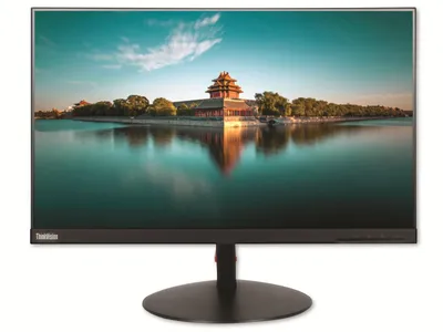 Produktbild von Lenovo ThinkVision T24i, 60,5 cm (23.8"), 1920 x 1080 Pixel, Full HD, LED, 6 ms, Schwarz