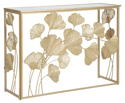 Productafbeelding van FURNLUX Console Tafel Ferro Goud, 108 cm / Hoofdkleur: Goud / Afmetingen: 108 x 80 x 37 cm