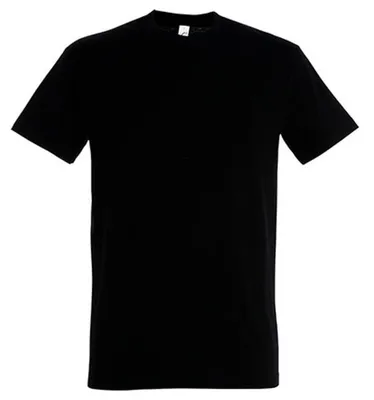 Image de SOLS - T-shirt « Imperial » pour hommes/femmes unie, coton filé à l'anneau LT2562 (5XL) (noir)