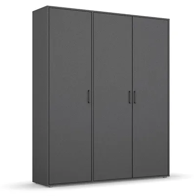 Image de Rauch Möbel Voyager, armoire, couleur gris métallisé, largeur 140 cm