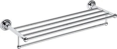 Produktbild von BETRO CHROM Handtuchablage Messing Chrom 665x120x225 mm für Bad & Küche >> zum Bohren