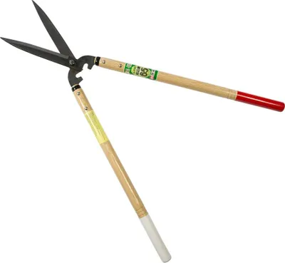 Image de Okatsune 230 Taille-haie haut de gamme 780 mm – Lame en acier Yasugi de 200 mm, manches en chêne blanc de 500 mm, butée intégrée, ultra-léger 1050 g, coupe précise pour les branches dures et les coupes fines, durable