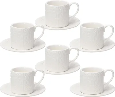 Produktbild von Tognana Set Kaffeetassen mit Untertassen 70 ml 6 Stück COPENAGHEN
