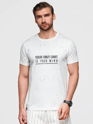 Immagine prodotto di Ombre Clothing T-shirt da uomo a maniche corte Paniaf bianco M