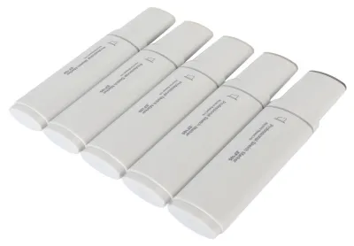 Produktbild von 5 Stück Jumbo-Marker, großer, breiter Kopf, gleichmäßige Tintenaufnahme, Kunst zum Malen in warmem Grau