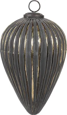Immagine prodotto di Guaina natalizia Clayre & Eef Ø 10x13 cm in vetro nero