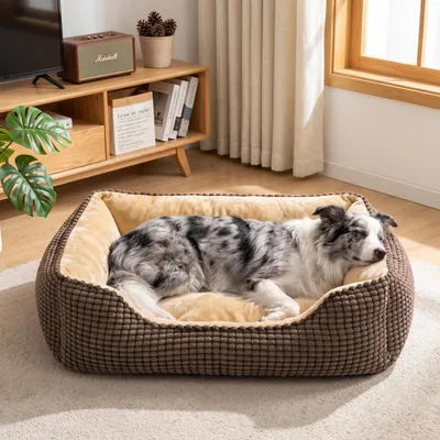 Produktbild von Hundebett Waschbar Braun 76x61x23cm