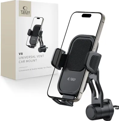 Obrázek produktu pro Tech-Protect V8 Univerzální otočný držák do auta černý