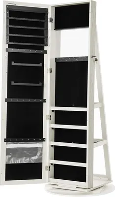 Produktbild von SONGMICS Schmuckschrank Spiegelschrank Schlüsseln, Geschenkidee, 3 Ablagen