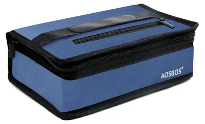 Produktbild von Kühltasche Mini Lunchtasche 3,5L Bergblau Isoliertasche mit Reißverschluss für Arbeit Schule Reise