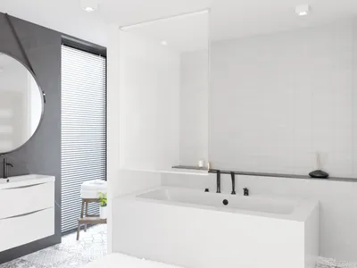 Immagine prodotto di Tenda da doccia base in PEVA Trasparente 130x240 cm