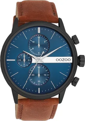Produktbild von Oozoo Armbanduhr braun Leder Timepieces Herren Analog-Quarzuhr UOC11222