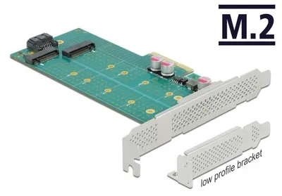 Image de DELOCK PCI Express x4 Karte zu 1 x M.2 Key B + 1 x NVMe