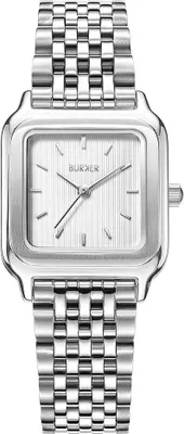 Obrázek produktu pro Dámské hodinky BURKER Macy s článkovým náramkem - Silver White - 33 mm