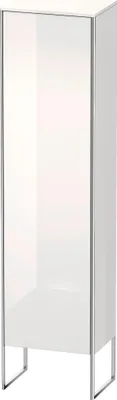 Image de Duravit XSquare armoire haute, 1 porte butée à droite, 4 tablettes en verre, 500x2016x356mm, XS1314R7575