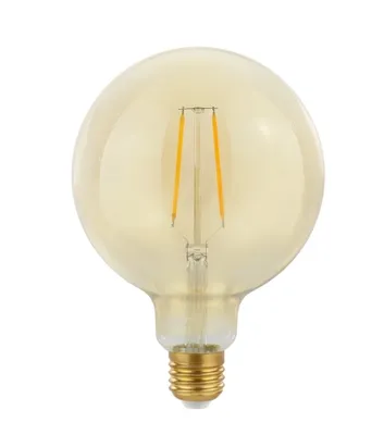 Obrázek produktu pro LED žárovka G125 2W = 25W E27 čirá zlatá Retro lesk teplá bílá 2700K