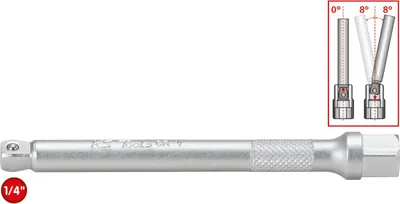 Zdjęcie produktu dla KS Tools 911.1507, Pojedynczy artykuł, Przedłużacz, Stal chromowo-wanadowa, 100 mm, 1 szt.