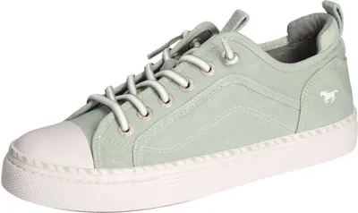 Produktbild von Mustang Damen Schnürschuh Stoffschuh mit Gummisohle rutschfest leicht 1376-308, Größe:38 EU, Farbe:Grün