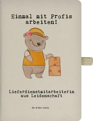 Produktbild von Mr. & Mrs. Panda notizbuch a4 Lieferdienstmitarbeiterin Leidenschaft - Transparent - Geschenk, Journal, Kladde, Pizzabringdienst, Lustig, Pizzabäckerin, Witzig, Spruch