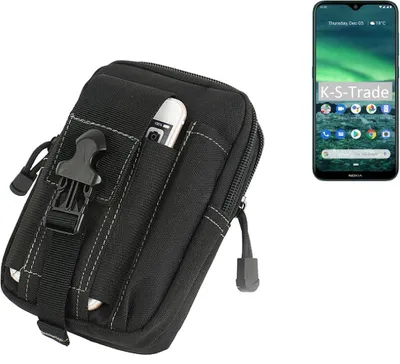 Produktbild von K-S-Trade Gürtel Tasche kompatibel mit Nokia 2.3 Gürteltasche Holster Schutz Hülle Handy Hülle Smartphone outdoor Handy-Hülle schwarz
