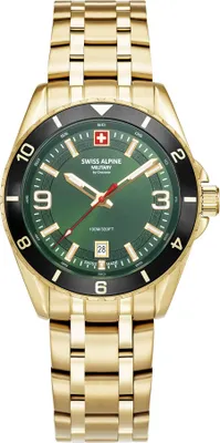 Produktbild von Swiss Alpine Military Herren Uhr Analog Quarz 7034.1118SAM Edelstahl