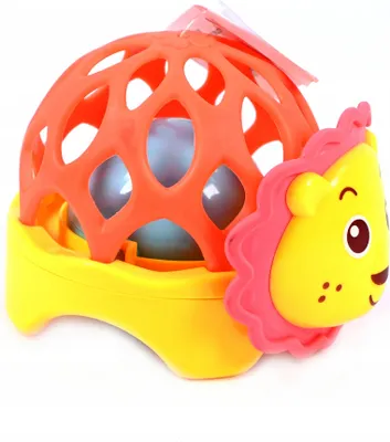 Produktbild von Baby Rassel Greifling Weich Elefant Löwe Sensorik Spielzeug Motorik ab 6 Monate