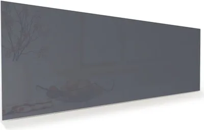 Produktbild von Glasbild 150x60cm in XXL für Wohnzimmer, Schlafzimmer Motiv Dunkelgrauer Hintergrund