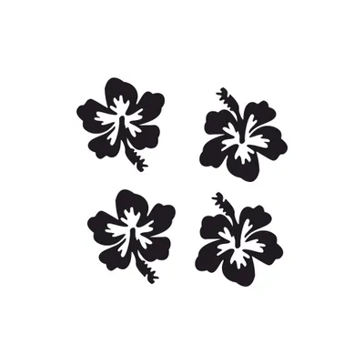 Immagine prodotto di Adesivo Adesivo Riflettente Fiore Nero