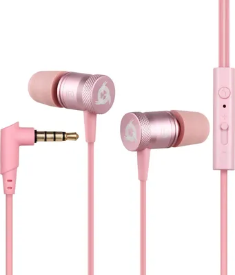 Produktbild von KLIM Fusion Kopfhörer in Ears mit Mikrofon - Langlebig - Innovativ: In-Ear Kopfhörer mit Memory Foam - 3.5 mm Jack - Sport Gaming In Ear Kopfhörer - Rose