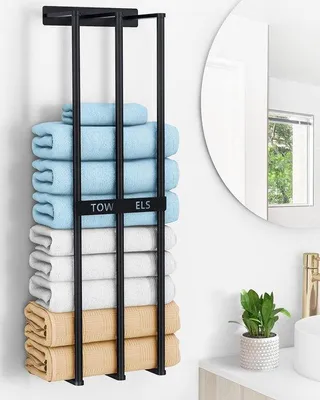 Produktbild von Famanu Handtuchhalter – Praktische Wandmontage für kleine Badezimmer