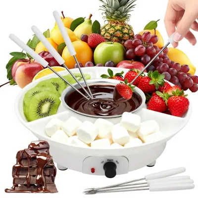 Elektrische Schokoladenfondue, 2 Temperaturstufen, Schmelz- und Warmhaltegerät
