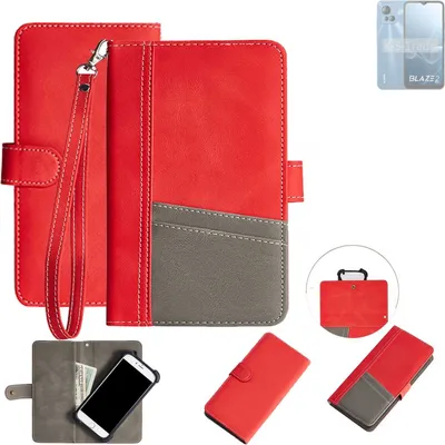 Produktbild von K-S-Trade Handy Schutzhülle für Lava Blaze 2 Pro Hülle Portemonnee Brieftasche Klapphülle Kartenfächer Flip Wallet Case Etui
