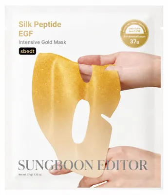 Productafbeelding van Sungboon Editor Intensive Gold-Masker met zijdepetiden en EGF, 1 sheetmasker