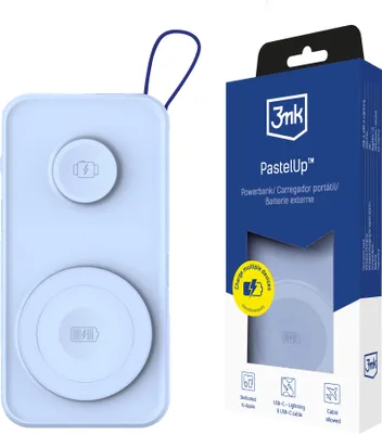 Image de Powerbank PastelUp 10 000mAh 22.5W USB A/C Bleu
