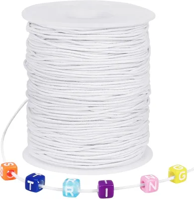 Immagine prodotto di Nastro elastico per gioielli, 1 mm x 100 metri, ideale per braccialetti e collane