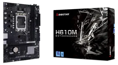 Produktbild von Biostar H610MHC 2.0, Intel, LGA 1700, Intel® Celeron®, Intel Core i3 12th Gen, Intel Core i3 13th Gen, Intel Core i3 14th Gen, Intel..., DDR4-SDRAM, 64 GB, DIMM