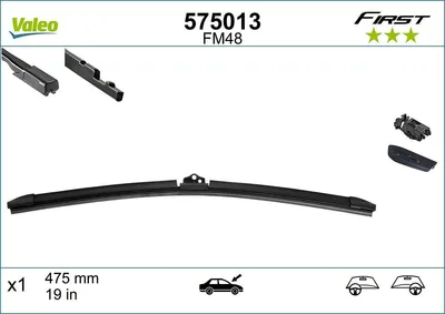 Produktbild von VALEO FIRST Scheibenwischer Wischblatt passend für MERCEDES-BENZ B-Klasse (W246, W242) Rahmenlos 475mm