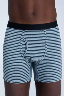 Produktbild von Bio-Baumwoll-Herren Boxershorts mit Eingriff