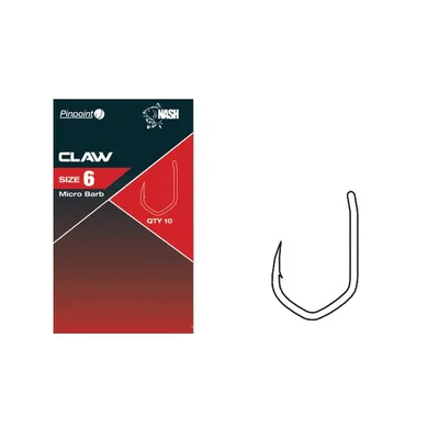 Image de Hameçons à carpe sans ardillon Nash Claw r. 4
