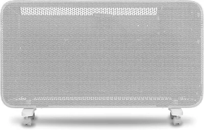 Productafbeelding van Elektrische convectorkachel – 2000 watt, met thermostaat, 3 warmtestanden en een turboventilator – Mobiele kachel voor ruimtes tot 24 m² – Stil en compact, wit