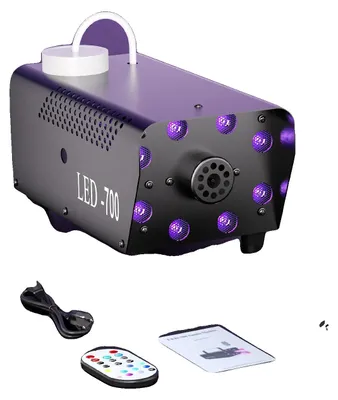 Productafbeelding van Nebelmachine, RGB-LED-effecten, afstandsbediening, zwart, EU-stekker, zwart, EU-stekker