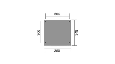 Produktbild von weka Gartenlaube 657 Gr. 2, 2 RW, 1 Treseneingang, 1 Tresenwand