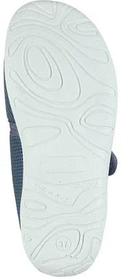 Produktbild von Fly Flot Damen Pantoffel Hausschuh Mesh Klettverschluss Wechselsohle 320307, Größe:40 EU, Farbe:Grau