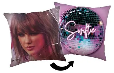Dekokissen mit Taylor Swift Motiv, weich, 40 x 40 cm