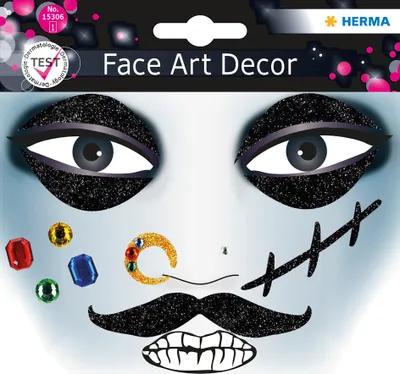 Produktbild von HERMA Face Art Sticker Gesichter "Pirat"