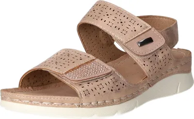 Produktbild von Donna Andrea Damen-Sandalette Rosa-Pink-Beige, Farbe:rot, EU Größe:42