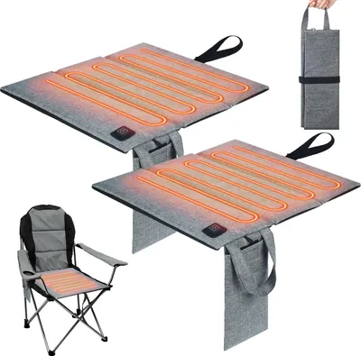 Produktbild von 2 Stück Tragbare Faltbare Sitzkissen,Beheizbare Sitzkissen, USB-Anschluss,3 Heizstufen,für Indoor-und Outdoor-Sportarten,Powerbank Nicht Enthalten