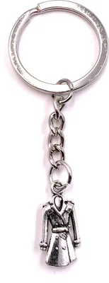 Image de Onwomania Porte-clés Manteau Veste Annorack Argent Métal Pendentif Charm