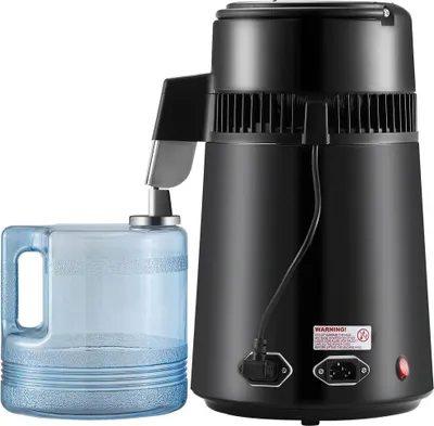 Obrázek produktu pro 4L destilační přístroj na čištění vody, stolní, nerezový interiér